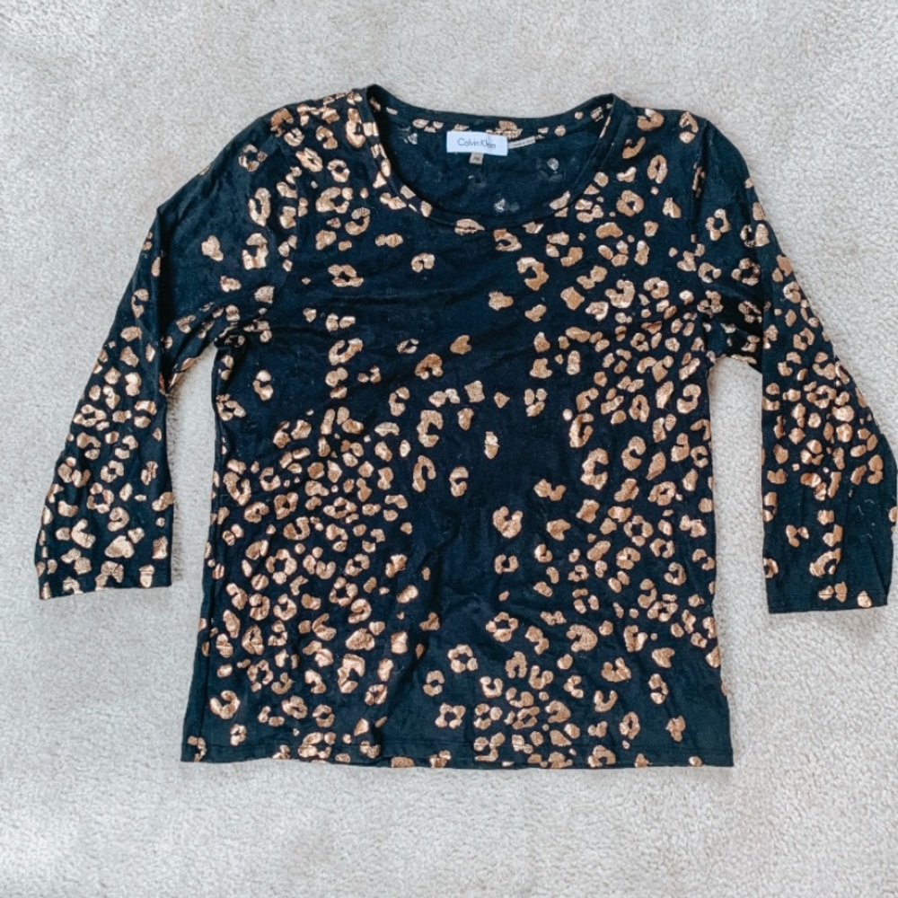 Calvin Klein Cheetah Top